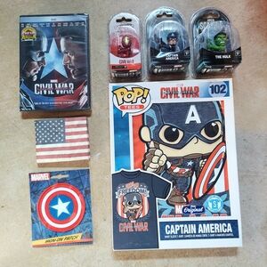 NEW Marvel's Captain America Civil War Ultimate Collectible 7 Items Lot